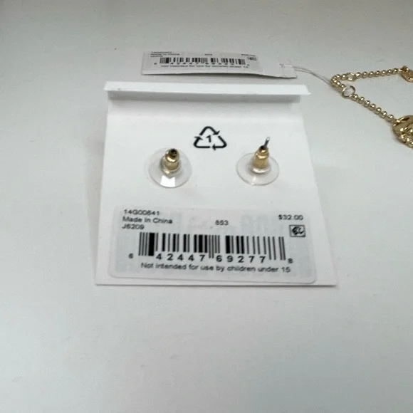 NWT Ralph Lauren Gold Necklace and Earring Set - Picture 6 of 6